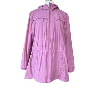 Duluth Trading Co Gust-Off Coat Windbreaker Jacket Hood Mesh Liner Gorpcore-XXL